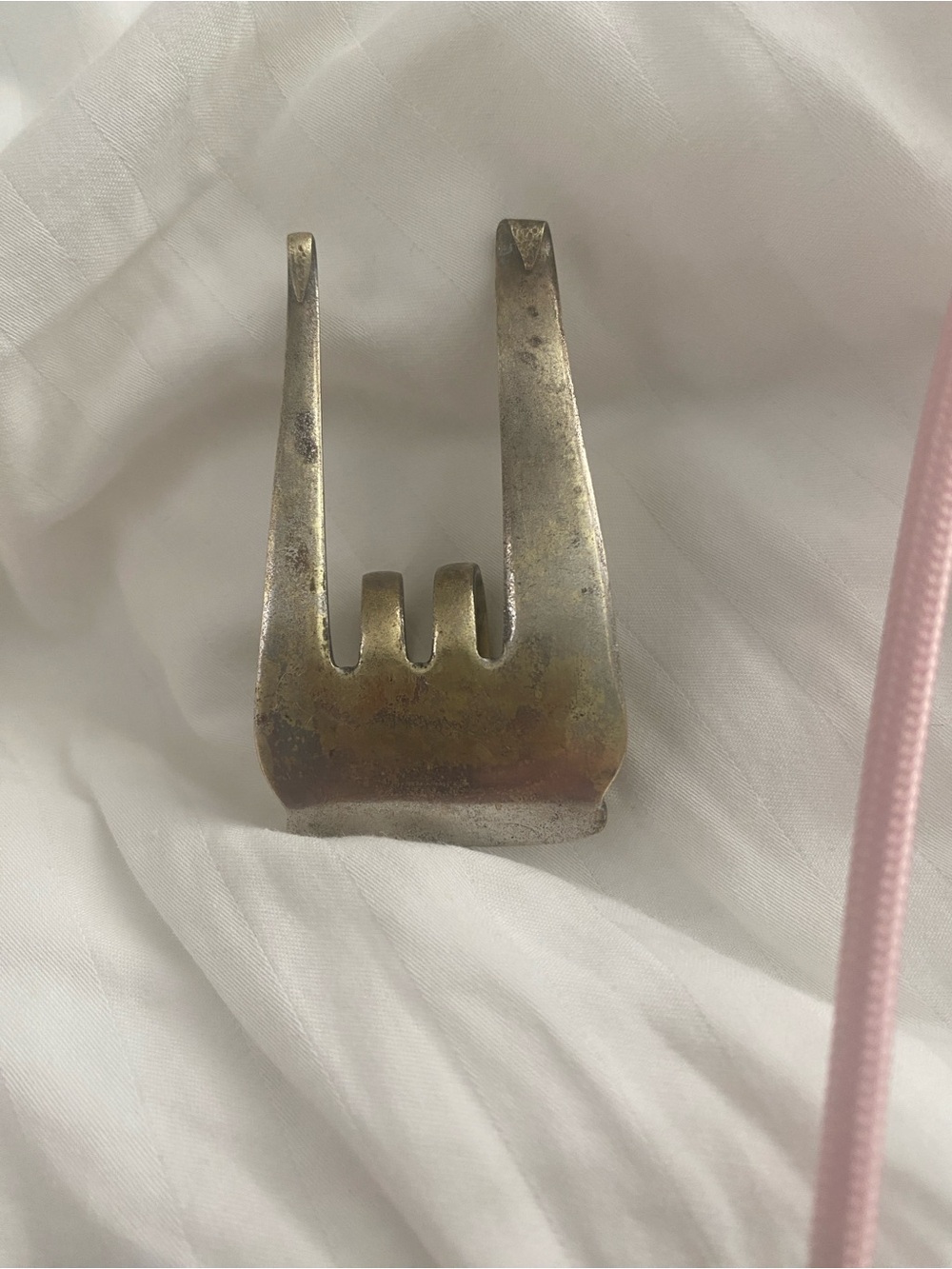 Handcrafted RING Vintage Metal Fork RING RUSTIC PATINA - Picture 2 of 6